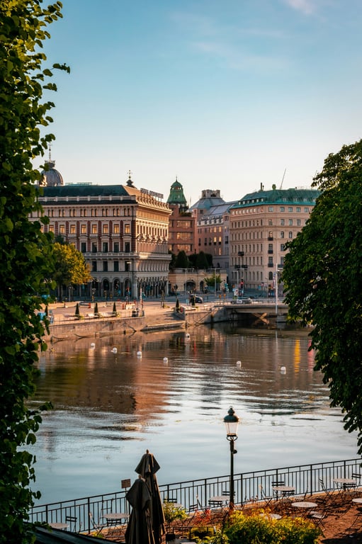 Stockholm skyline view